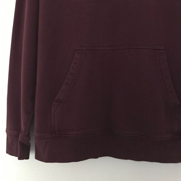 Vans Burgundy Off The Wall Mens Embroidered Logo Cotton Sweatshirt Hoodie M - Picture 4 of 8